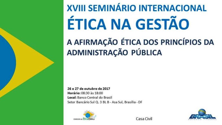 XVIII Seminário Internacional Ética na Gestão